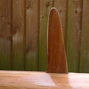 Home made kayak skeg